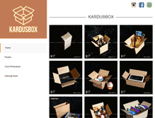 Tablet Screenshot of kardusbox.com